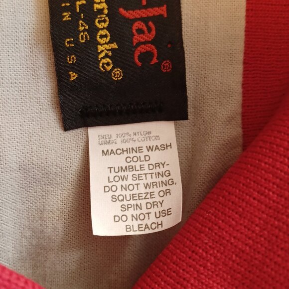 1980s Pla-Jac by Dunbrooke E-One Fire Trucks Red Satin Jacket Adult Large - Picture 10 of 16